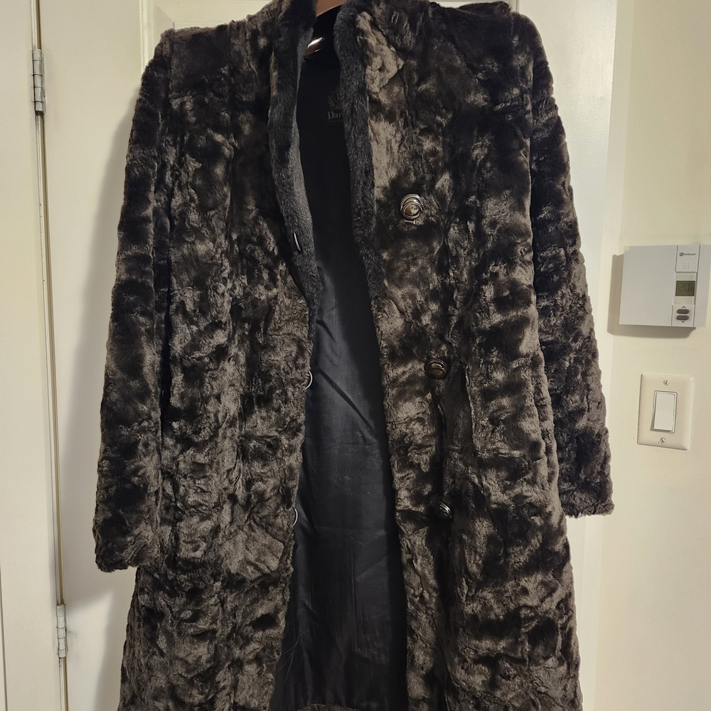 Elegant Brown Teddy Coat